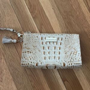 Brahmin Champagne wristlet brand new never used